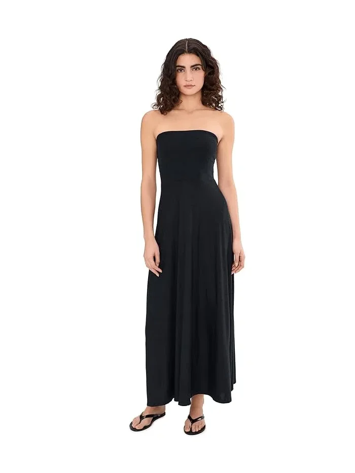 Платье макси без бретелек Featherweight Strapless Maxi Beyond Yoga — изображение 1 из 5, самая темная ночь