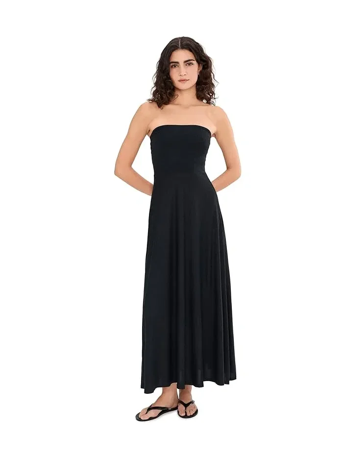 Платье макси без бретелек Featherweight Strapless Maxi Beyond Yoga — изображение 2 из 5, самая темная ночь