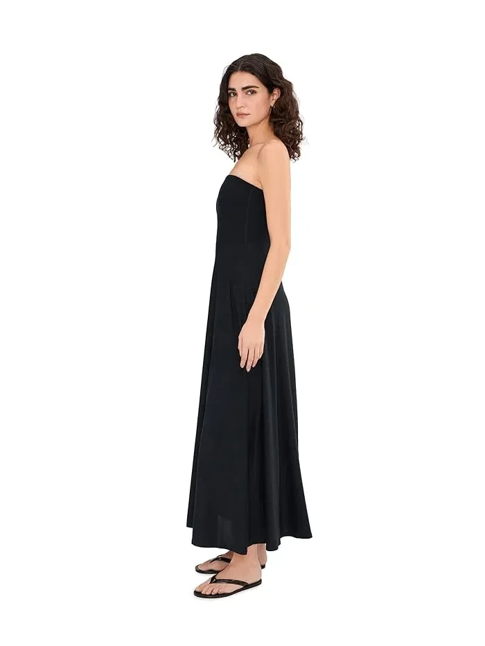 Платье макси без бретелек Featherweight Strapless Maxi Beyond Yoga — изображение 3 из 5, самая темная ночь