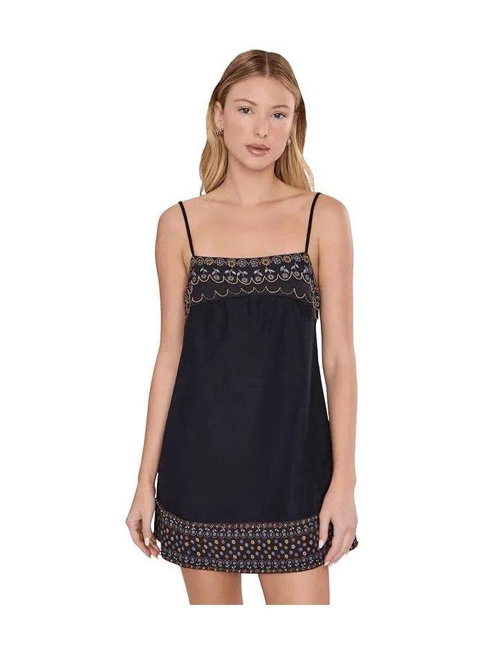 Платье мини кружевная отделка Sunspell Free People — изображение 1 из 5, ночь