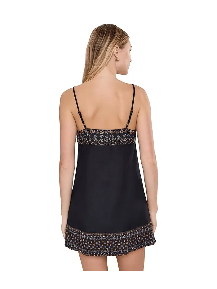 Платье мини кружевная отделка Sunspell Free People — изображение 4 из 5, ночь