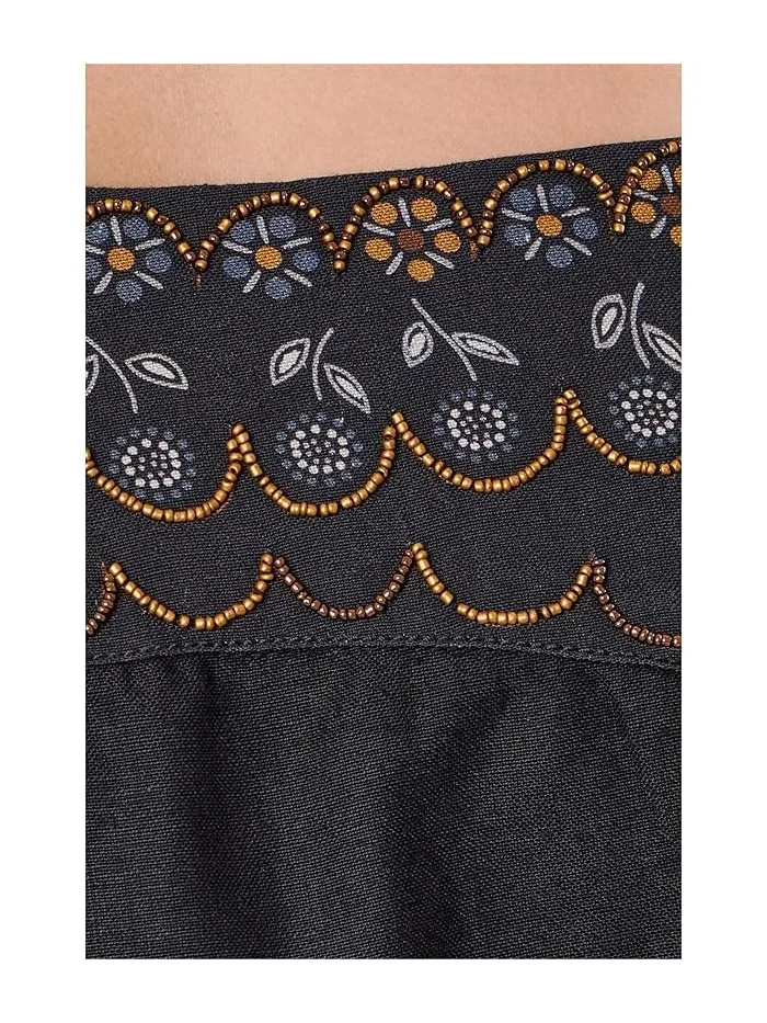 Платье мини кружевная отделка Sunspell Free People — изображение 5 из 5, ночь