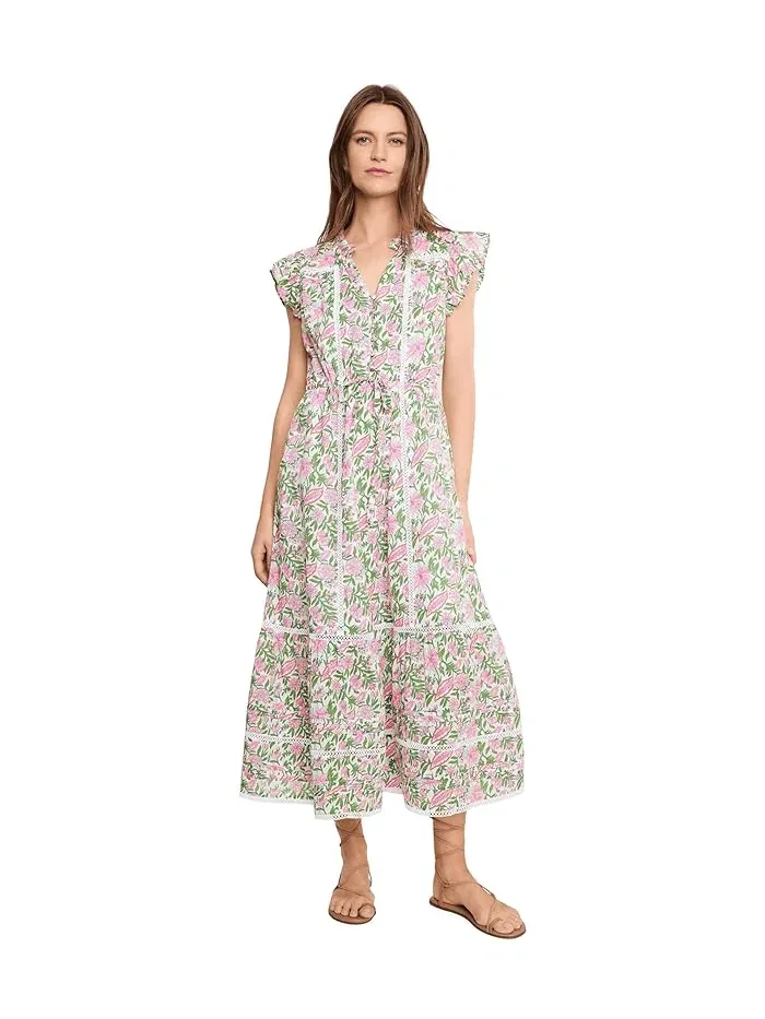 Платье с кружевной отделкой Abigail Vineyard Vines — изображение 1 из 5, черный
