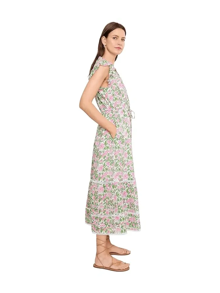 Платье с кружевной отделкой Abigail Vineyard Vines — изображение 3 из 5, черный