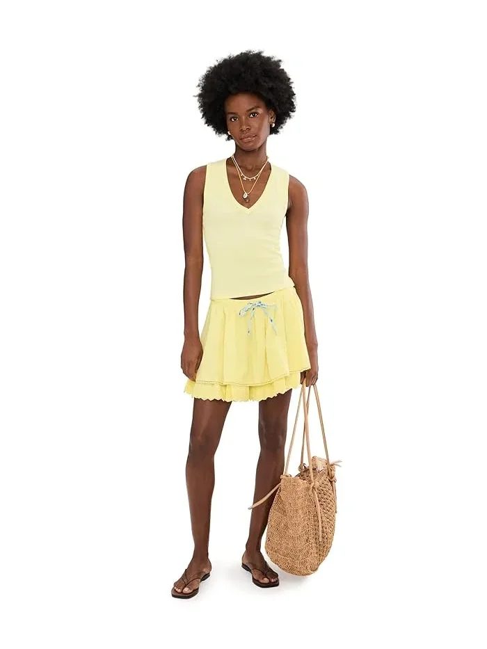 Юбка мини Lady Tulip Free People — изображение 2 из 5, желтый