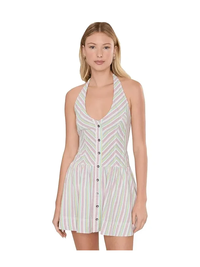 Платье мини хлопковое Clean Break Y/D Free People — изображение 1 из 5, мульти