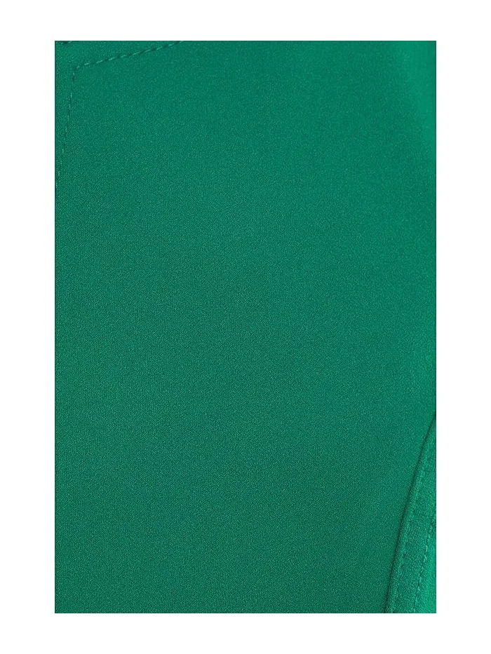 Платье А-силуэта Sleeveless Belted Scuba Crepe Aline Calvin Klein — изображение 5 из 5, луговой
