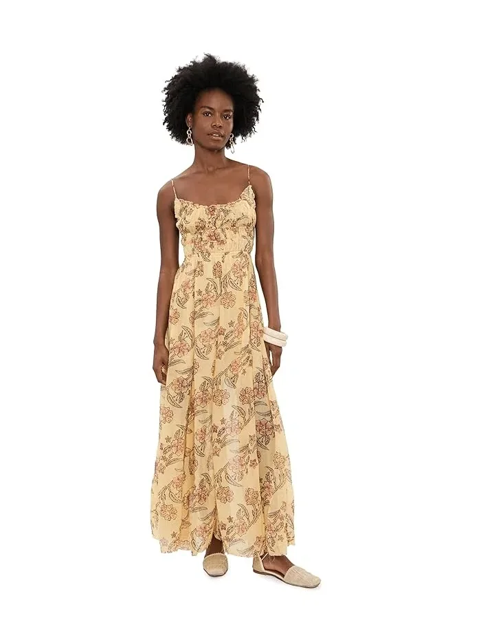 Платье с принтом One Ciella Free People — изображение 1 из 5, бежевый