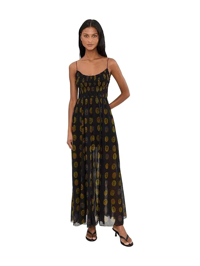 Платье принтованное One Ciella Free People — изображение 2 из 5, полуночный синий