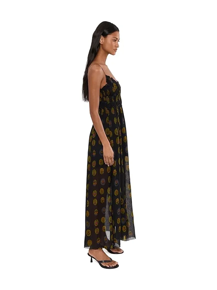 Платье принтованное One Ciella Free People — изображение 3 из 5, полуночный синий