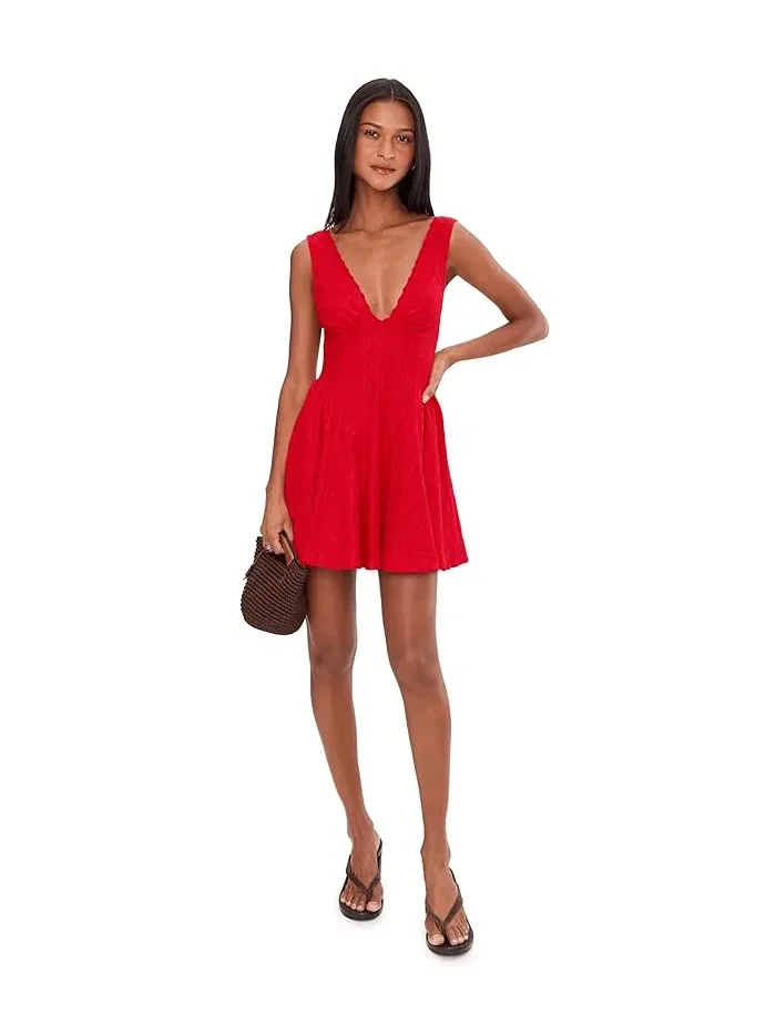 Платье мини с кружевом Cant Help It Free People, High Risk Pepper Com — изображение 2 из 5, перечница