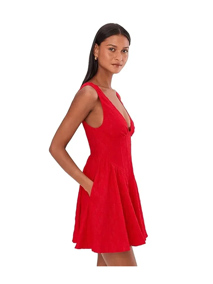 Платье мини с кружевом Cant Help It Free People, High Risk Pepper Com — изображение 3 из 5, перечница