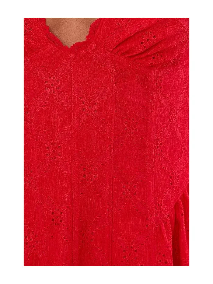Платье мини с кружевом Cant Help It Free People, High Risk Pepper Com — изображение 5 из 5, перечница
