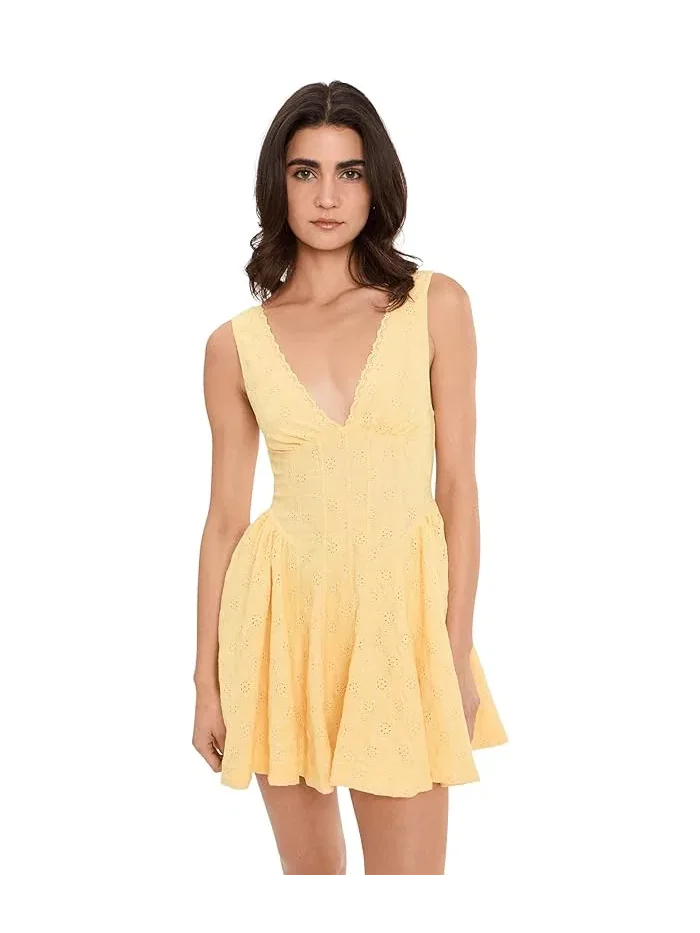Платье мини с кружевом Free People