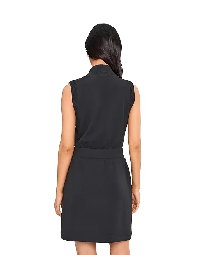 Платье мини Varley Polyanna 1/2 Zip Dress — изображение 4 из 5, черный