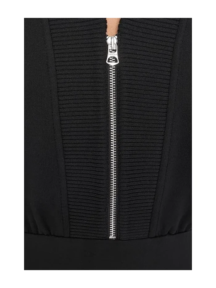 Платье мини Varley Polyanna 1/2 Zip Dress — изображение 5 из 5, черный
