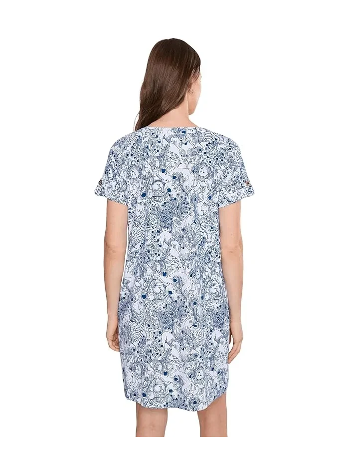 Платье хлопковое Cameron Dress Lilly Pulitzer — изображение 4 из 5, темно-синий
