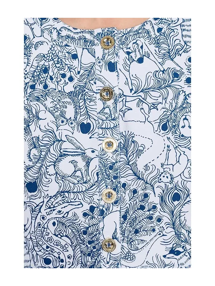 Платье хлопковое Cameron Dress Lilly Pulitzer — изображение 5 из 5, темно-синий