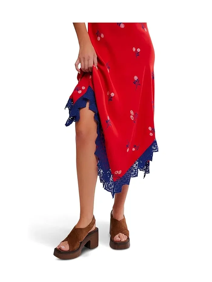 Платье миди Flock Together Free People — изображение 4 из 4, вишневый