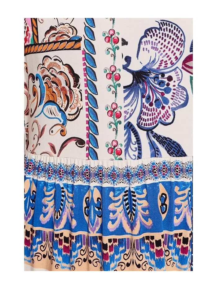 Платье принтованое The Janie Favorite Tiered Tea Length Dress Johnny Was, Armeria Scarf — изображение 5 из 5