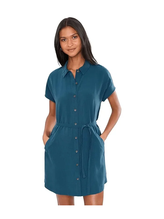 Платье Camino Pucker Dress Royal Robbins — изображение 1 из 5, глубокий синий
