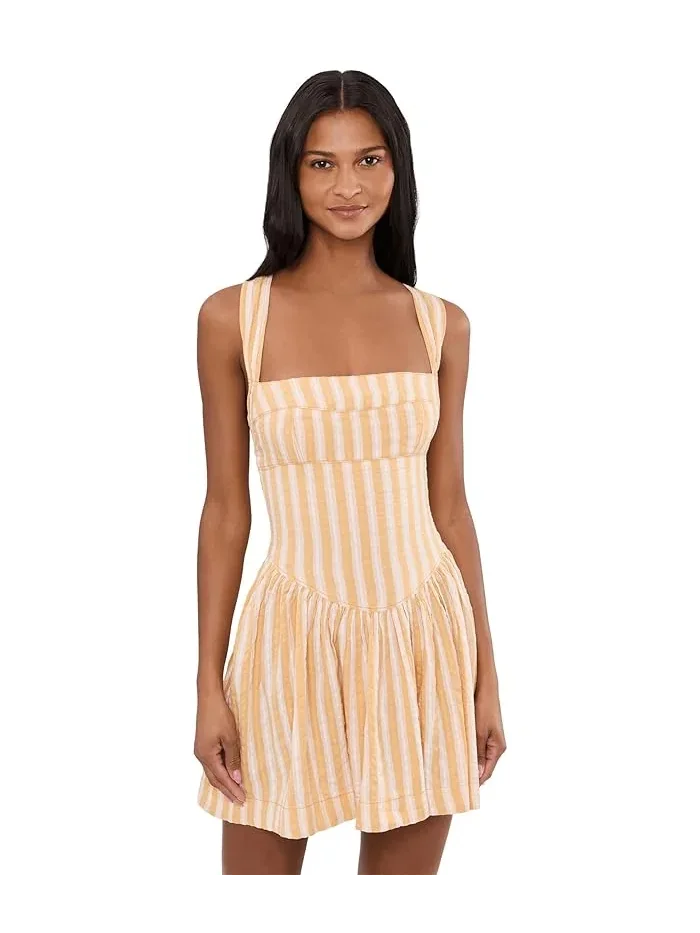 Платье мини с клеткой Laurel Plaid Free People, Neutral Combo