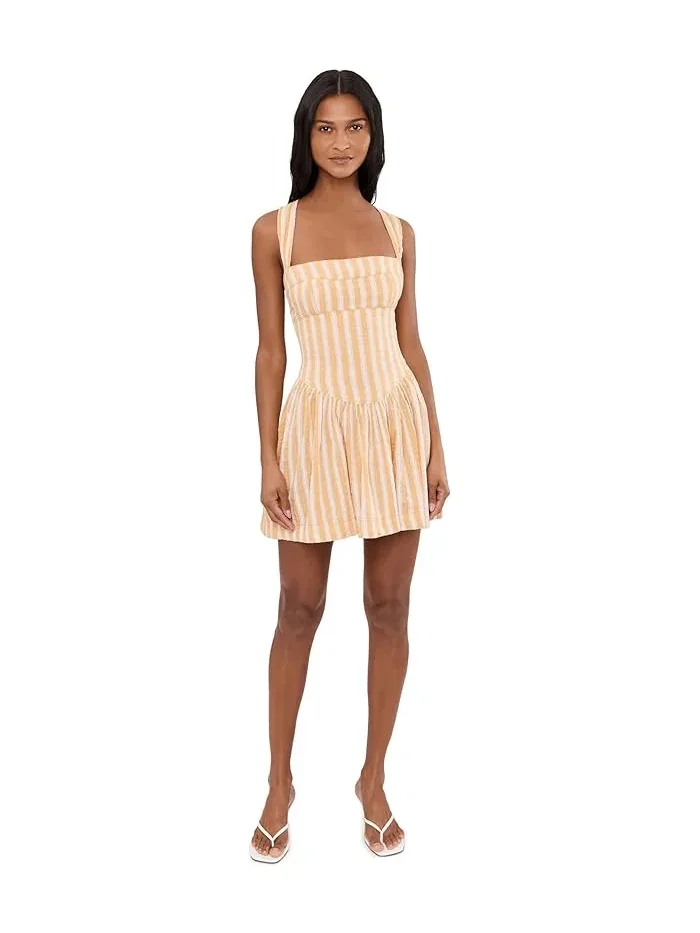 Платье мини с клеткой Laurel Plaid Free People, Neutral Combo — изображение 2 из 5, нейтральная комбинация