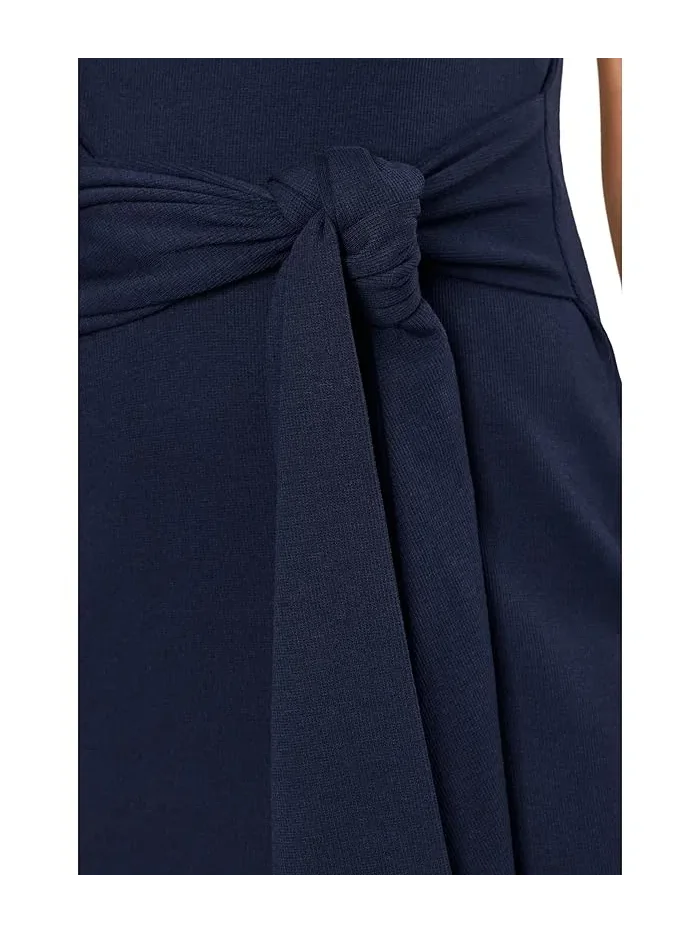 Платье без рукавов Cotton-Blend Tie-Front Lauren Ralph Lauren — изображение 5 из 5, темно-синий