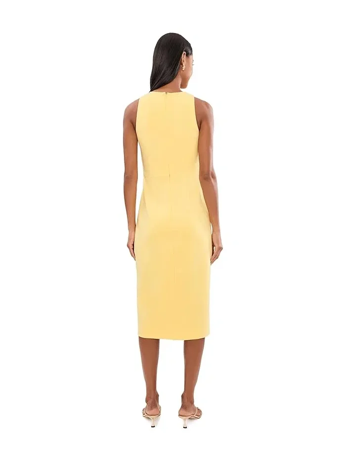 Платье миди с запахом Halter Ruffle Midi Dress Adrianna Papell — изображение 4 из 5, тёмно-серый