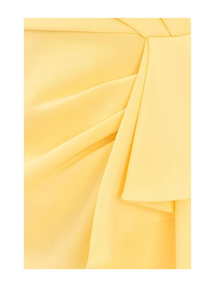 Платье миди с запахом Halter Ruffle Midi Dress Adrianna Papell — изображение 5 из 5, тёмно-серый