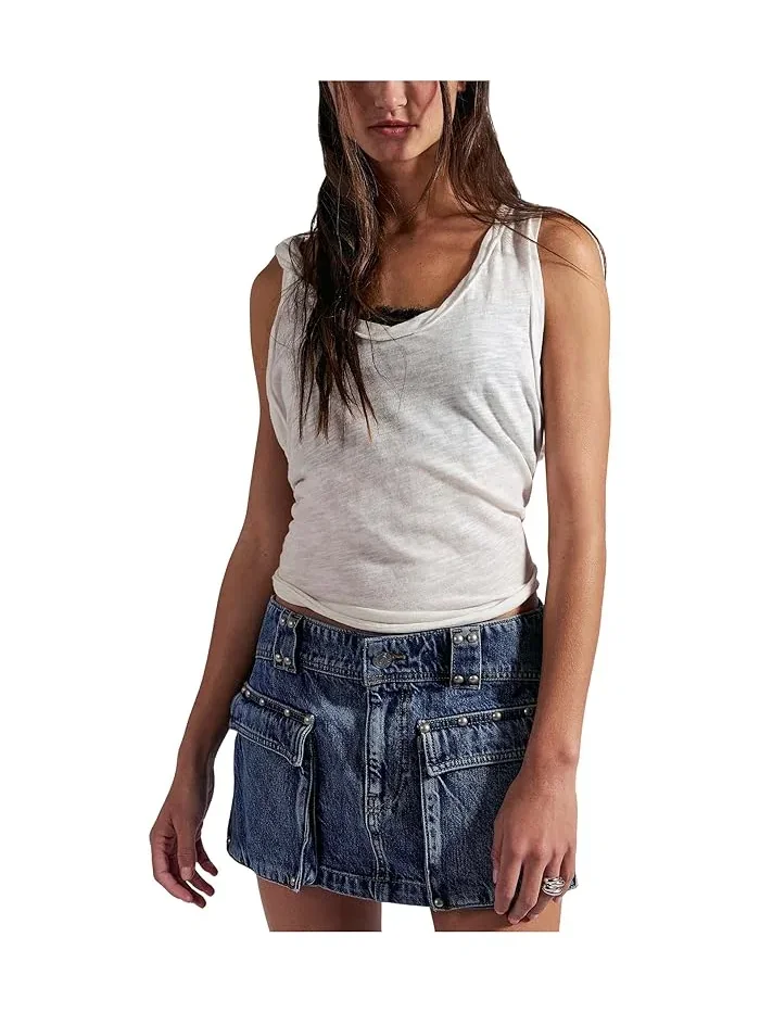 Юбка мини деним Hera Studded Free People, Juno — изображение 1 из 4, юно