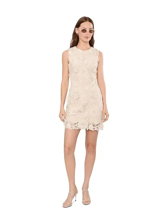 Платье мини с 3D кружевным цветочным узором Sleeveless 3d Floral Lace Mini Dress Avec Les Filles — изображение 2 из 5