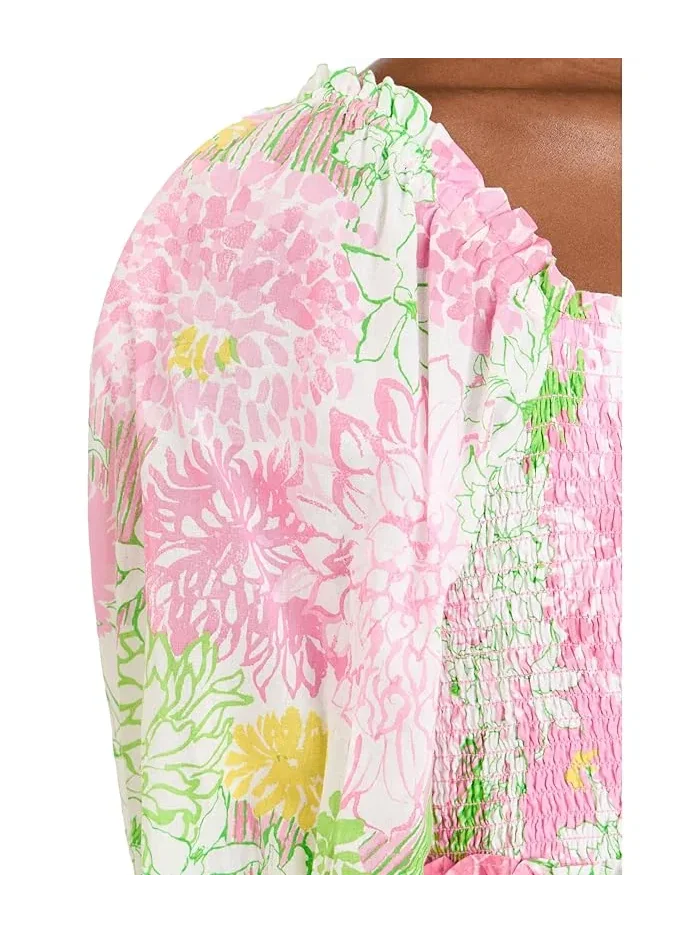 Платье с воланами Hadly Lilly Pulitzer — изображение 5 из 5, белый