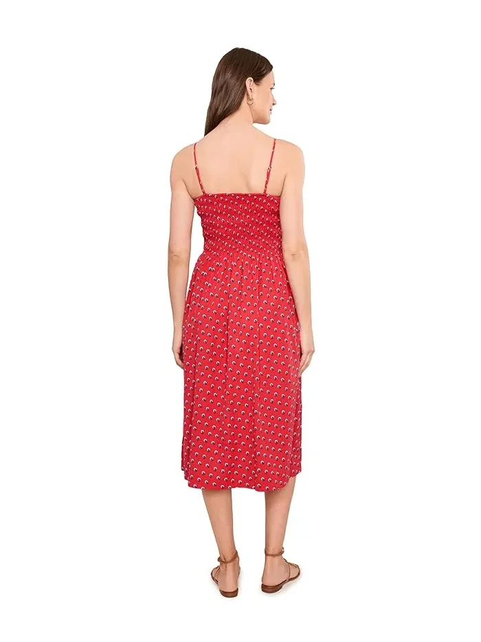 Платье Peony из хлопка Madewell — изображение 4 из 5, красный