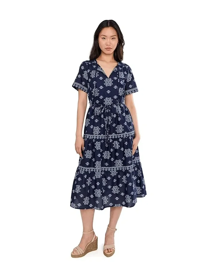 Платье миди с геометрическим принтом Coastal Tiles Tommy Bahama