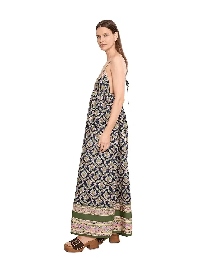 Платье-макси с принтом Sorrento Stroll Free People, Blueberry Combo — изображение 3 из 5, голубика