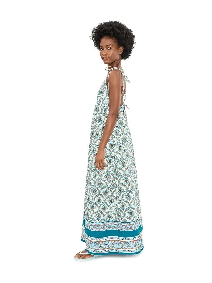 Платье принтованное Sorrento Stroll Free People — изображение 3 из 5, слоновая кость