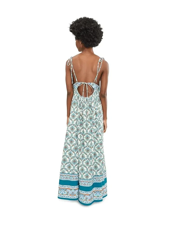Платье принтованное Sorrento Stroll Free People — изображение 4 из 5, слоновая кость