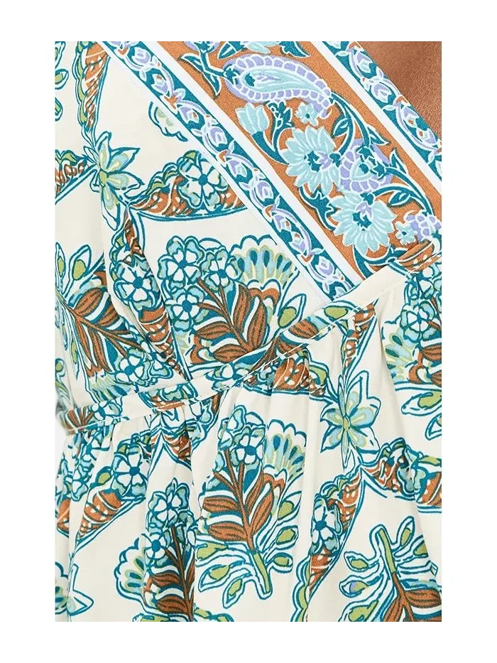 Платье принтованное Sorrento Stroll Free People — изображение 5 из 5, слоновая кость