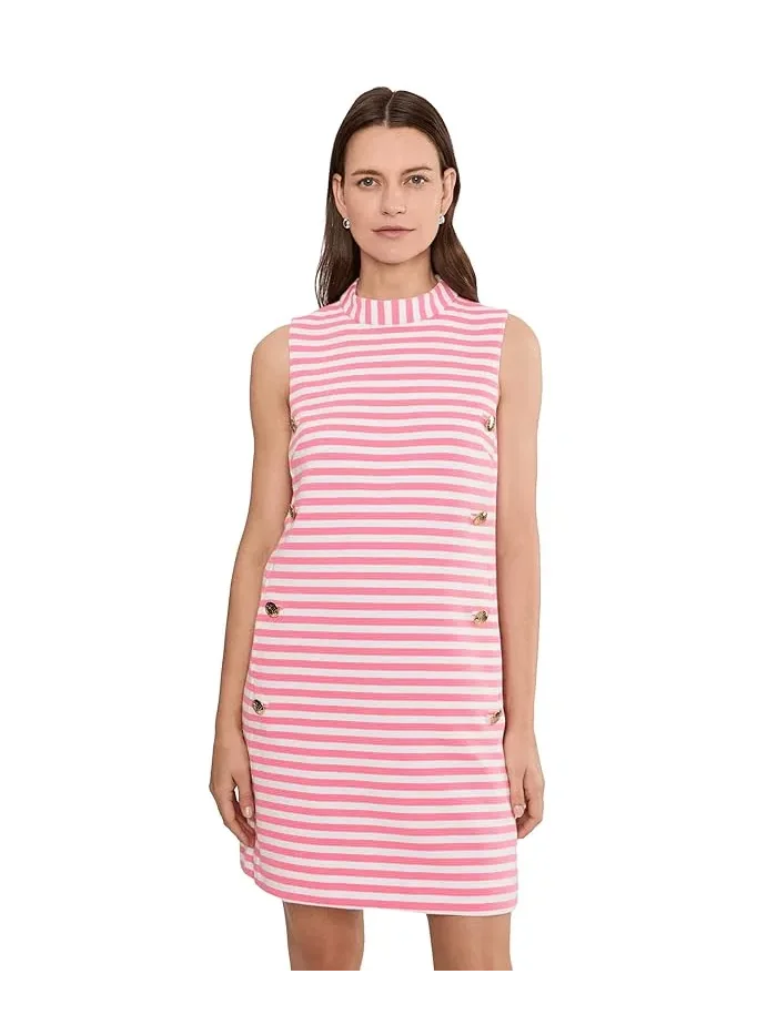 Платье-сдвиг хлопковое Carmina Lilly Pulitzer — изображение 1 из 5, розовый