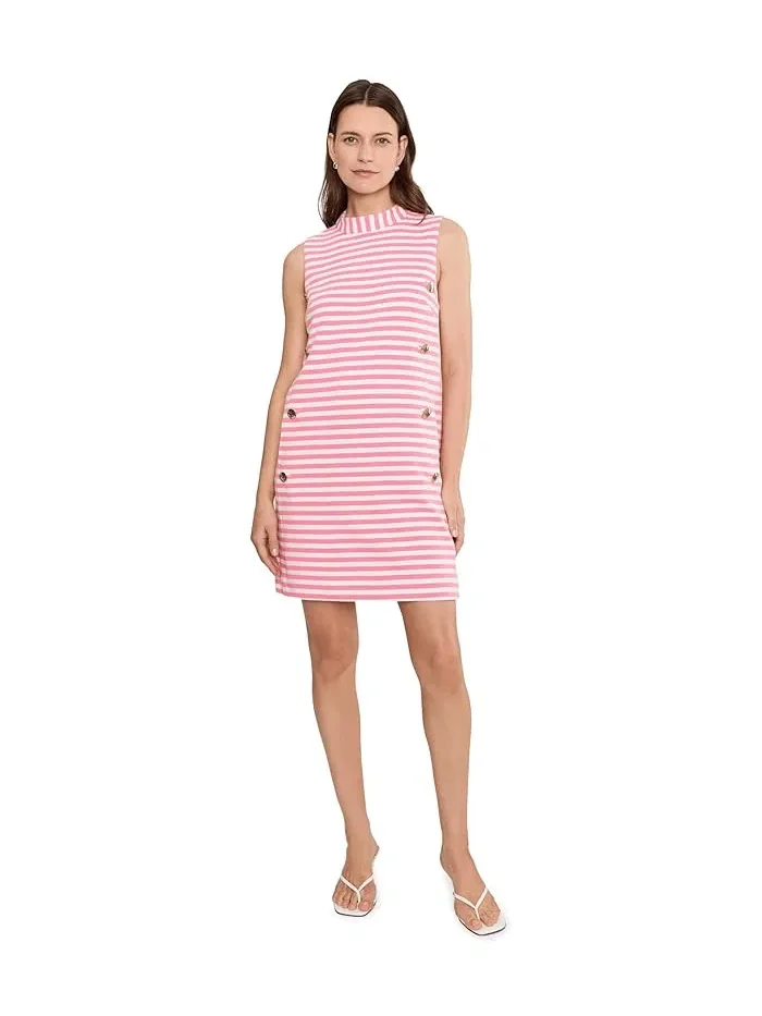 Платье-сдвиг хлопковое Carmina Lilly Pulitzer — изображение 2 из 5, розовый
