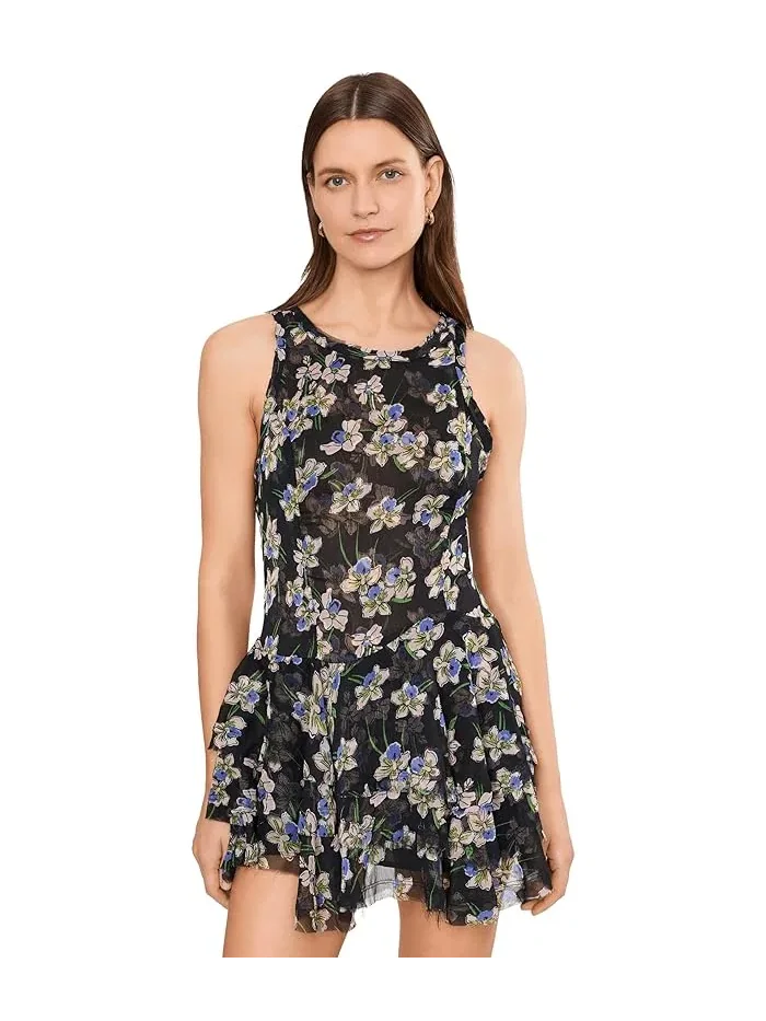 Платье мини с принтом Raven Free People — изображение 1 из 5, полуночный синий