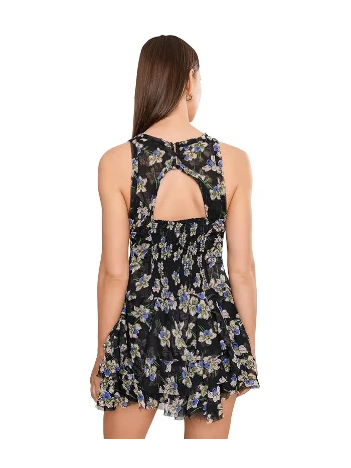 Платье мини с принтом Raven Free People — изображение 4 из 5, полуночный синий