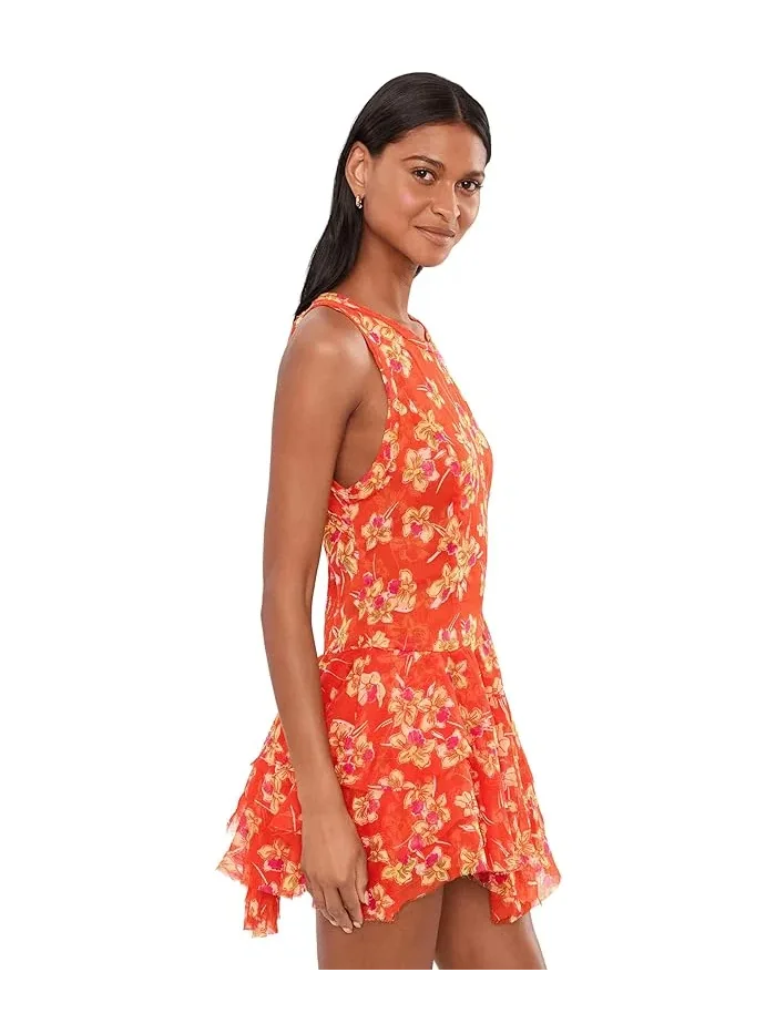 Платье мини принтованное Raven Free People — изображение 3 из 5, красный