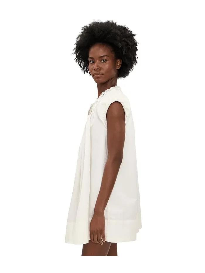 Платье мини с V-образным вырезом Sundazed Free People — изображение 3 из 5, белый