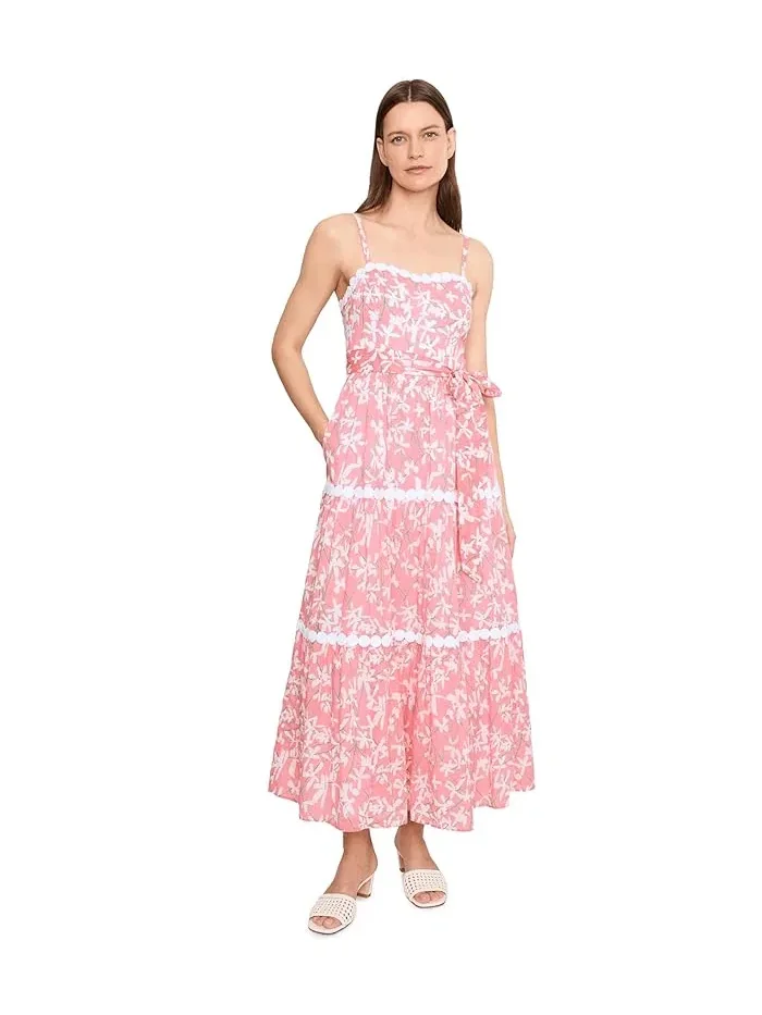 Макси-платье с цветочным принтом Laney Lilly Pulitzer — изображение 2 из 5, розовый