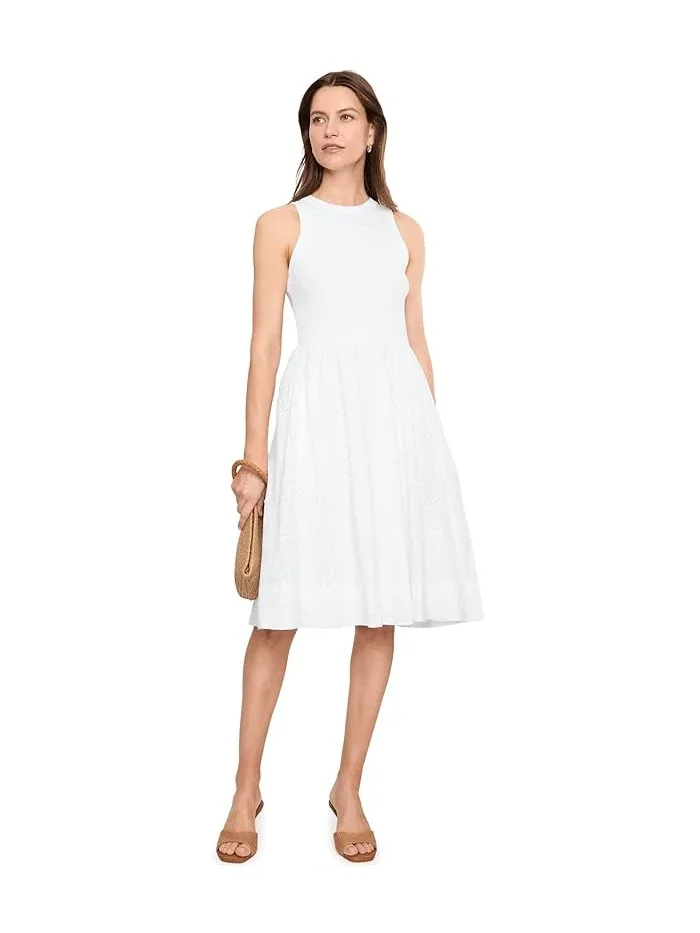 Платье с вышивкой Diamond Eyelet Sofia NIC+ZOE — изображение 2 из 5, белый