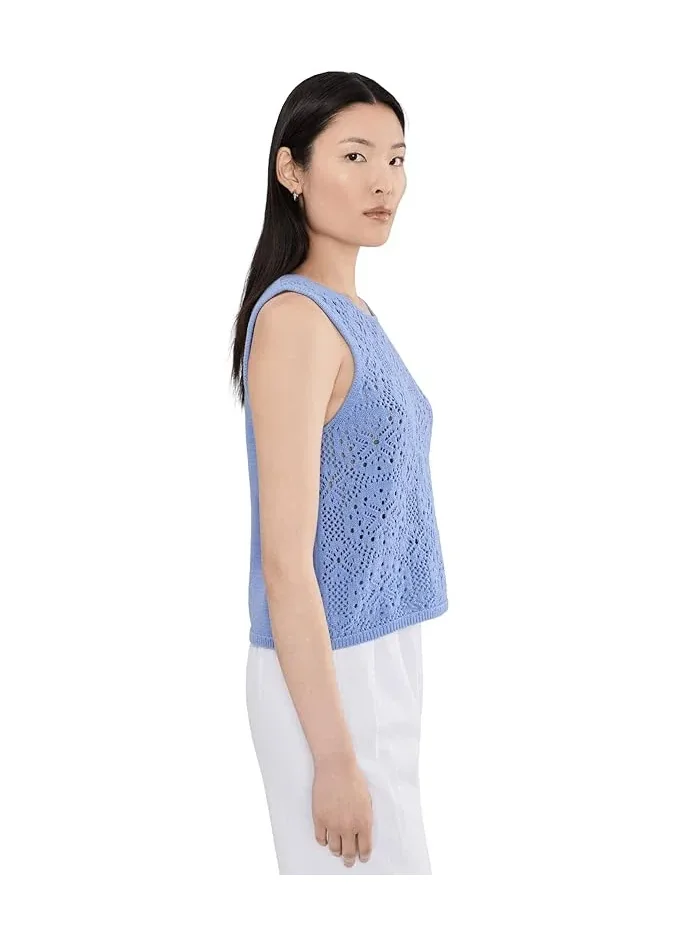 Свитер Splendid Beckham Crochet Sweater Tank — изображение 3 из 5, лазурный