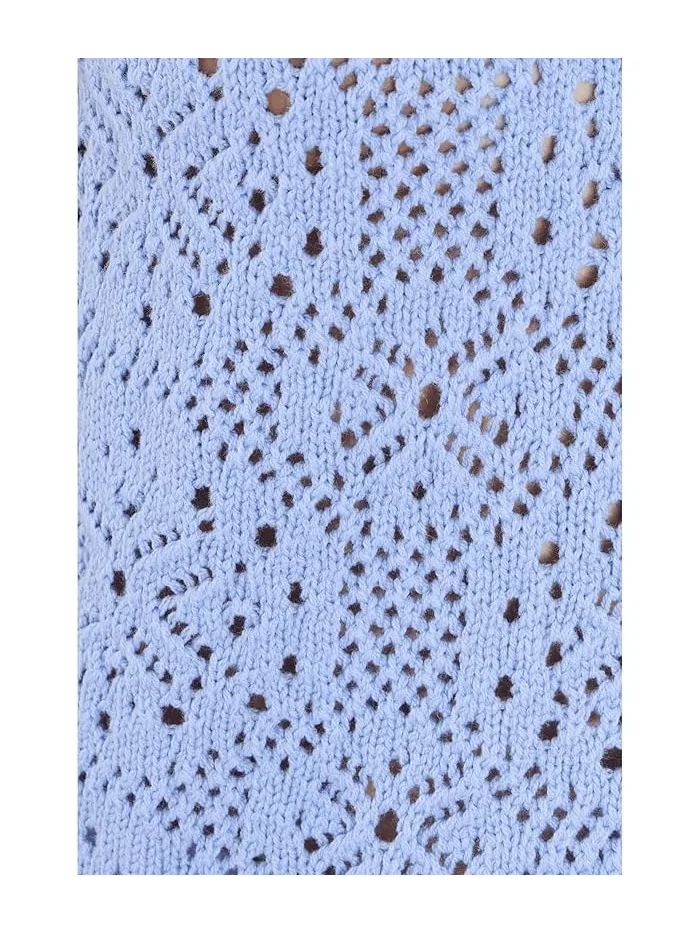 Свитер Splendid Beckham Crochet Sweater Tank — изображение 5 из 5, лазурный