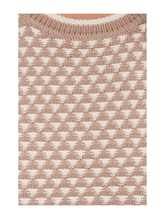 Свитер Jenson Stitch Knit Varley — изображение 5 из 5, коричневый